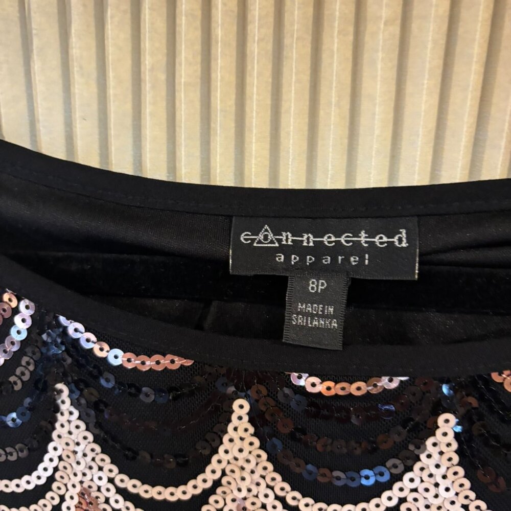 Connected, S8, fitted beaded dress